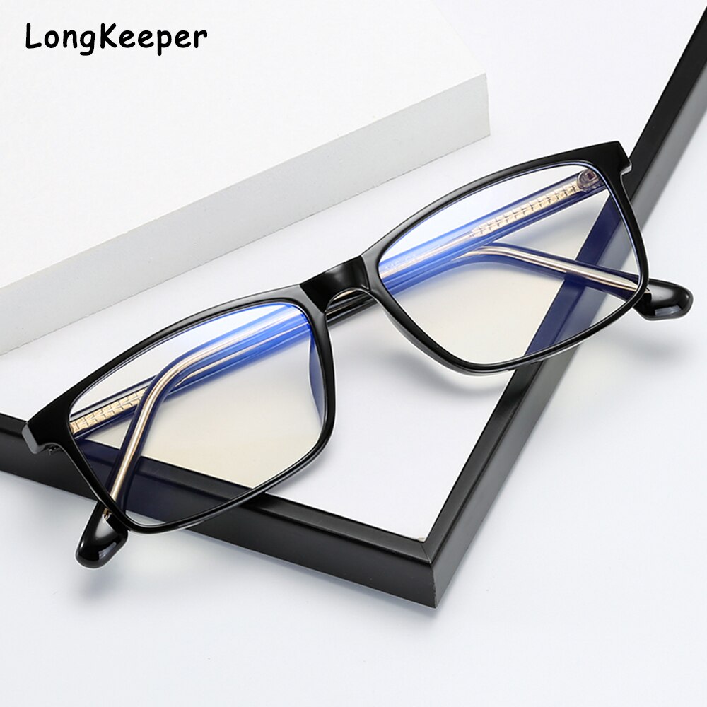 Computer Glasses Frame Anti Blue Light Blocking Filter Reduces Eye Strain Clear Lens Regular Game Goggles Optical Eyewear