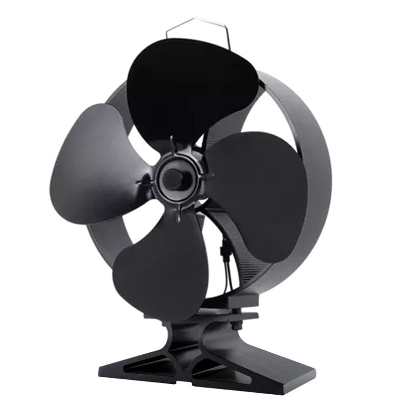 4 zoppo Stufa Camino Ventilatore di Calore Alimentato Risparmio di Carburante il design Tranquilla Ecofan per Legno tronco d'albero Bruciatore stufa