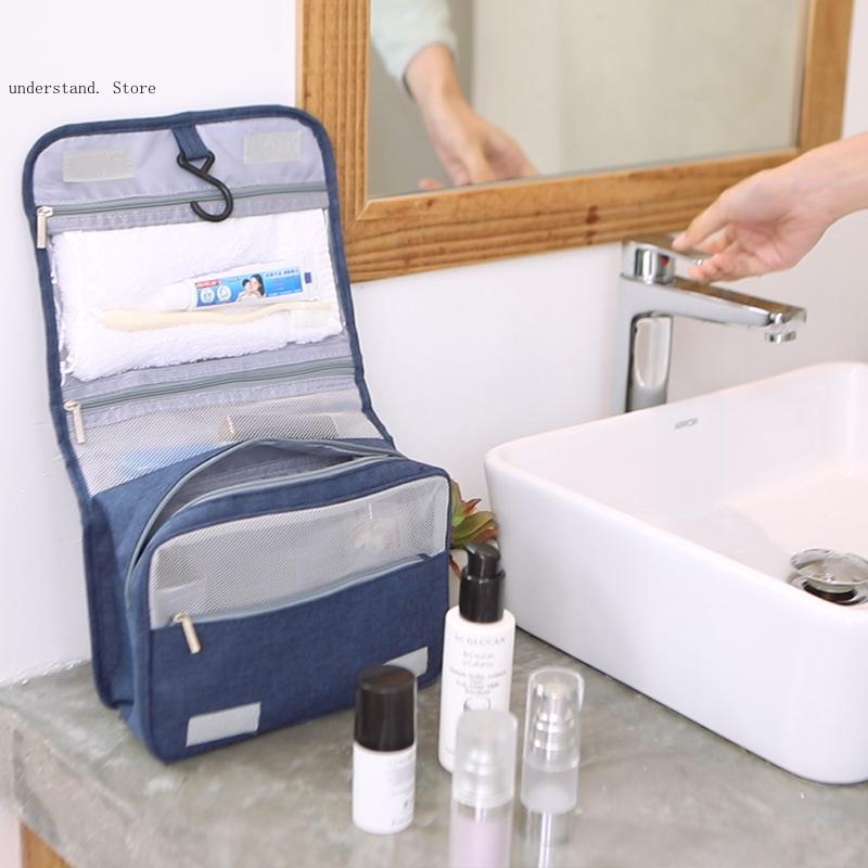Forniture per la vita portatili da viaggio borsa per il trucco essenziale di grandi dimensioni borsa per lavaggio da uomo di alta qualità borsa da toilette per Organizer da bagno