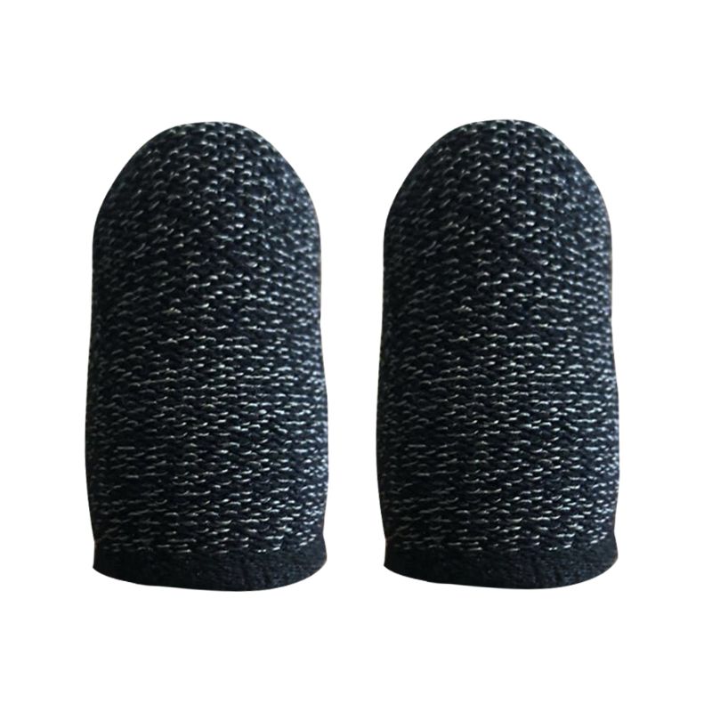 Carbon Fiber Finger Sleeves - Atmungsaktive Gaming Handschuhe für Handy/Tablet - Rutschfester Touchscreen: Schwarz