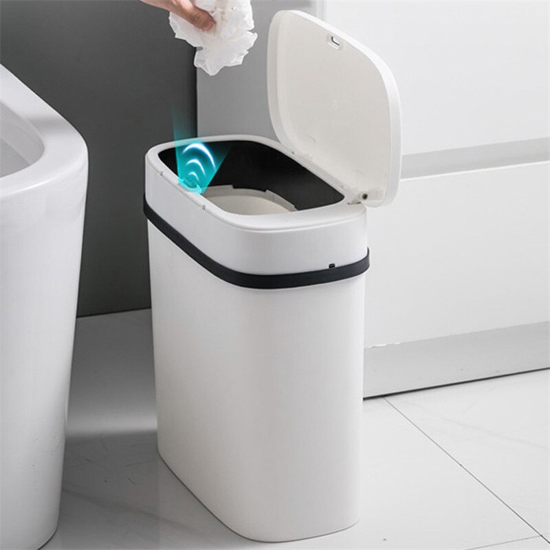 Acheter Poubelle intelligente de grande capacité, pour cuisine, salle de  bains, poubelle étanche à Induction automatique avec couvercle, poubelle  pour maison intelligente