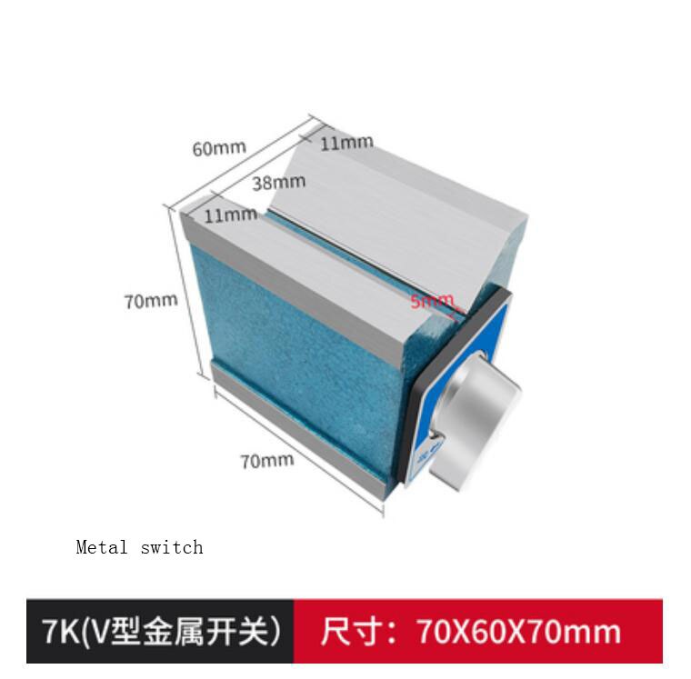 1PC Switch Magnetic Table Base 6T 8T 10T 12T V Type Power Magnetic Base Dial Indicat Base with On/Off Switch: Army Green