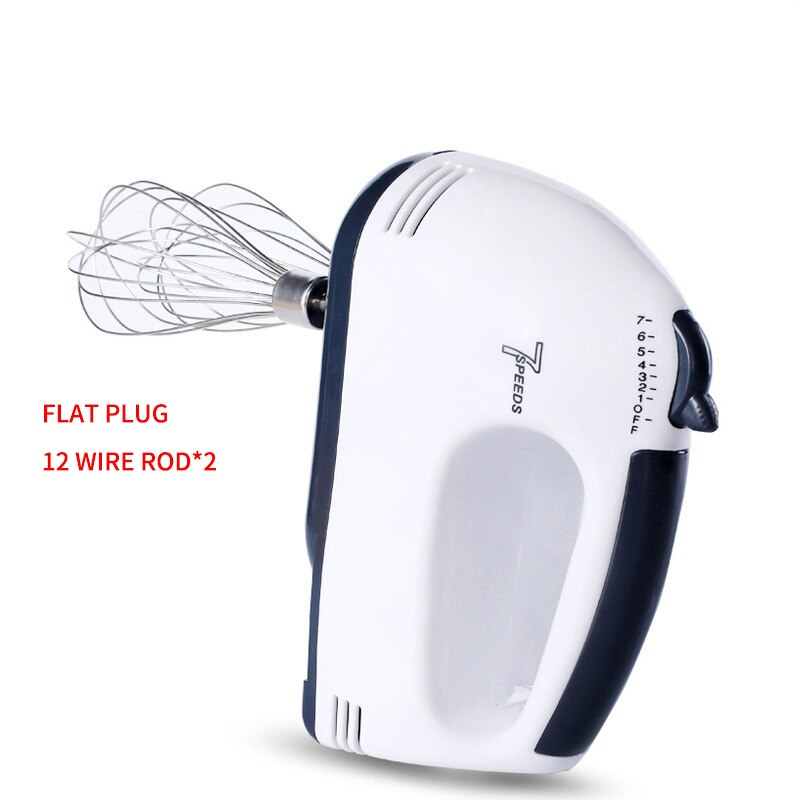Batidores de comida eléctricos de 220V, 120W, 7 velocidades, batidores de comida para el hogar, minibatidoras, Mezclador de alimentos de huevos para pastel, batidor, herramienta de cocina: Style 2
