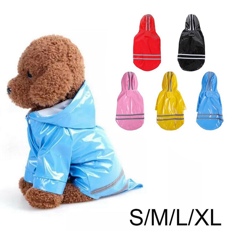 1PC Pet Rain Coat Summer Outdoor Puppy Hoody Waterproof Dog Jackets Raincoat for Dogs Cats Apparel Clothes S-XL