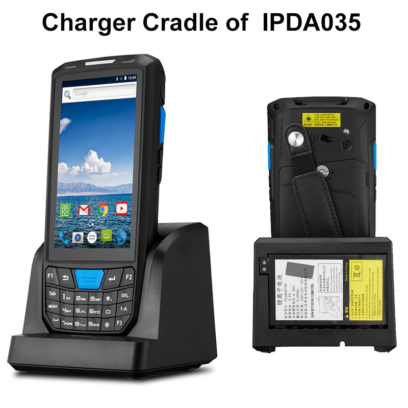 IssyzonePOS berceau de Charge pour PDA collecteur de données IPDA035 PDA portable Android 8.1 chargeur de batterie amovible