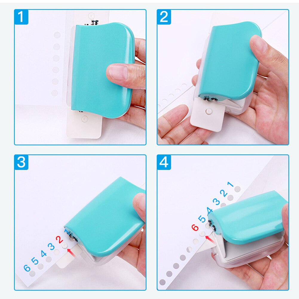 Fromthenon Leaf Paper Punch 30/26/26 Hole Puncher A4/A5/A6 Planner Scrapbooking Tool Binding Supplies School &amp; Office Stationery