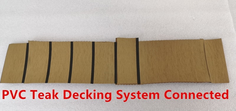 Båd marine yacht syntetisk pvc teak deck deck system prøver ordre kit