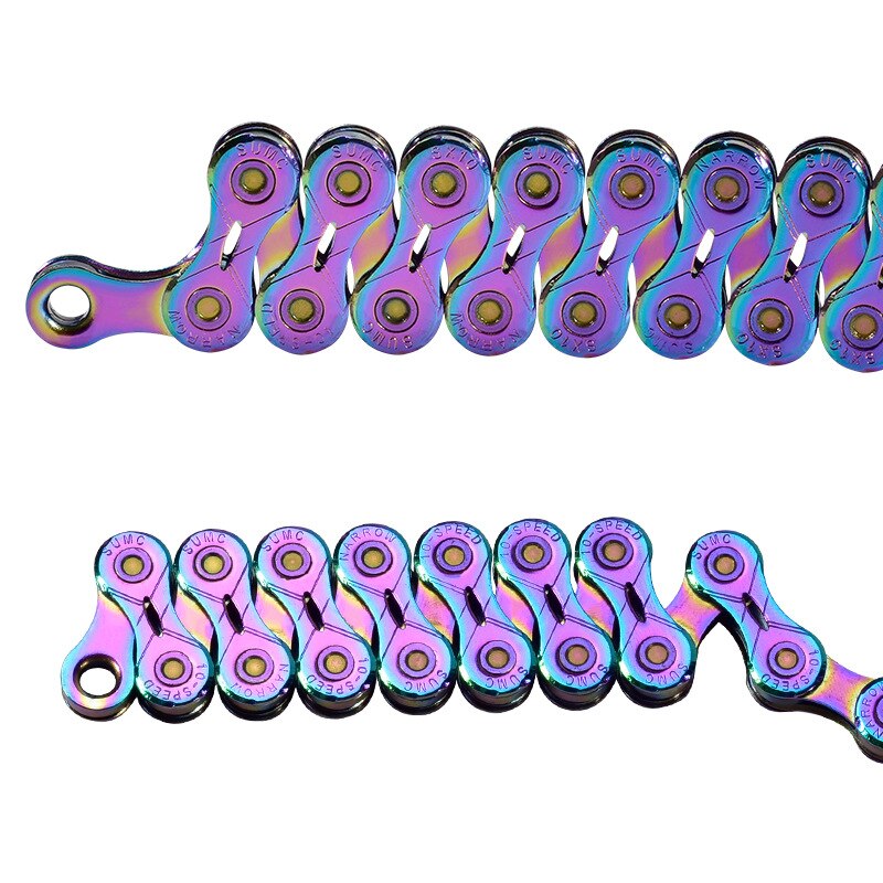 SUMC Mountain Bike Road Bike shifting Chain Colorful Bicycle chain 9S 10S 11S 12S For M8000 M6000 M9100 M610 With Missinglink