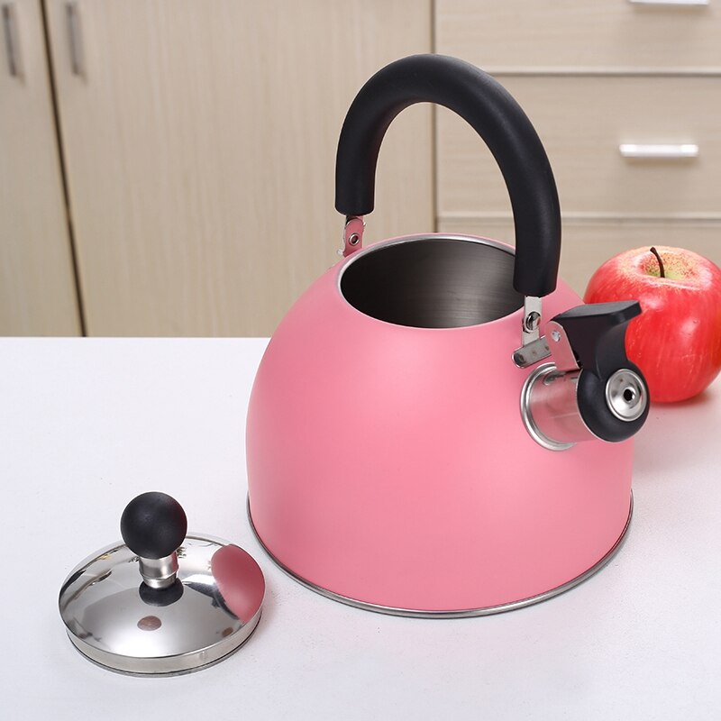 Stainless Steel Whistle Kettle, 2.5L Whistle Kettle, Coffee Milk Tea Kettle, Heating Kettle