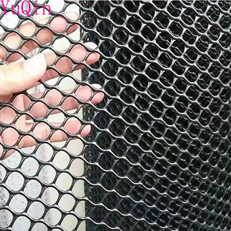 Red negra de para gatos y balcón, rejilla de plástico para el hogar, red para ventanas de 0,4 y 0,8 cm, seguridad para niños, red protectora anticaída para escaleras