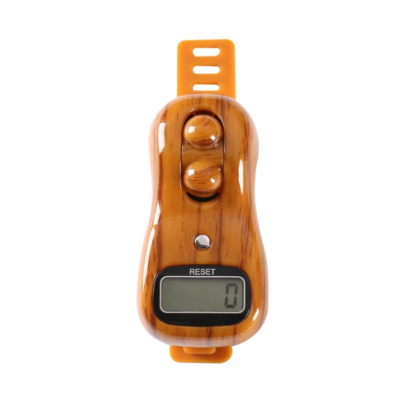 LCD Digital Counter Finger Game Toy Auto Turn offsDecompression Relaxation Tool: Brown