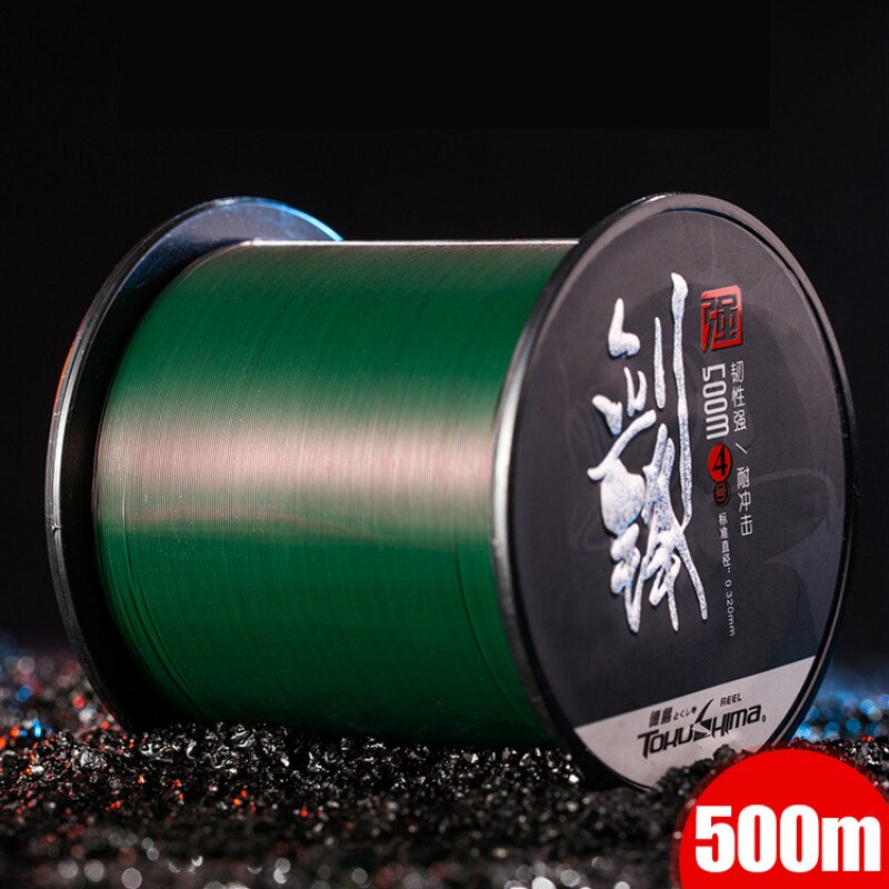 Sedal de Pesca de nailon superfuerte, hilo de pescar de 500m, monofilamento, Sedal principal, telescópico, Accesorios para Pesca de Mar