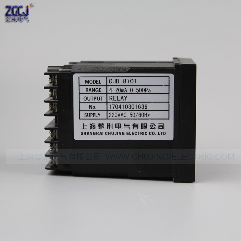0-500Pa digital Pressure controller 4-20mA DC input relay output 500pa Pressure Monitor