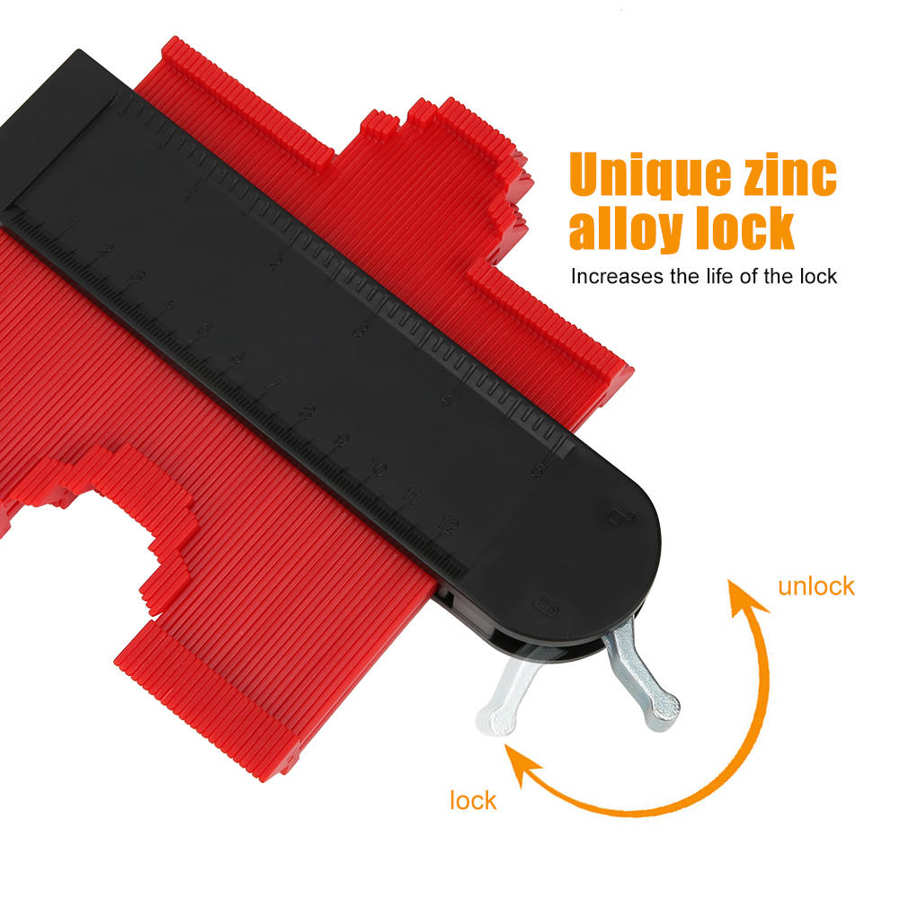 Measuring Tools 5in Contour Gauge Irregular Shape Gauge Edge Shaping Tool for Measuring Work Calibro