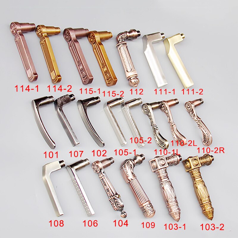 Burglar Door Handle Double Live Double Fast Handle Solid Lock Thickening Door Pull Spring Lock Door Fitting