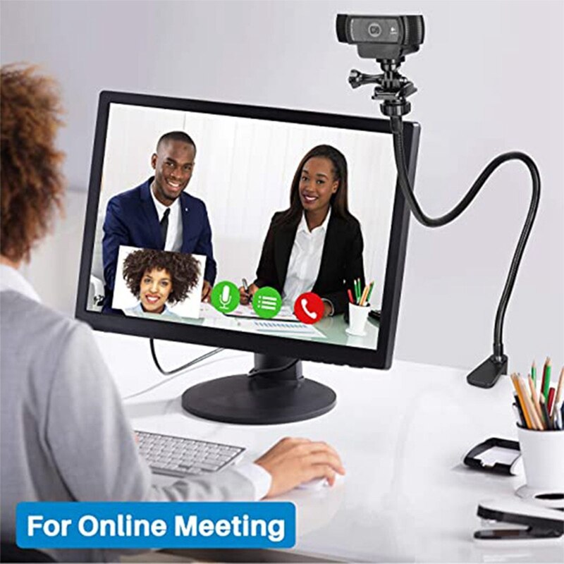 Camera Beugel Met Verbeterde Bureau Jaw Clamp Flexibele Zwanenhals Stand Voor Webcam Brio 4K C925E C922X C922