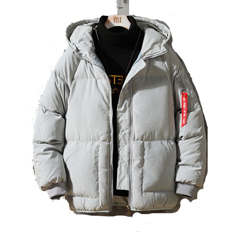 Merk grijs zwart winterjas heren korea parka jas dons warm houden oversize m -4xl 5xl 6xl: Wsy  m609 g / M voor 160 cm 60kg