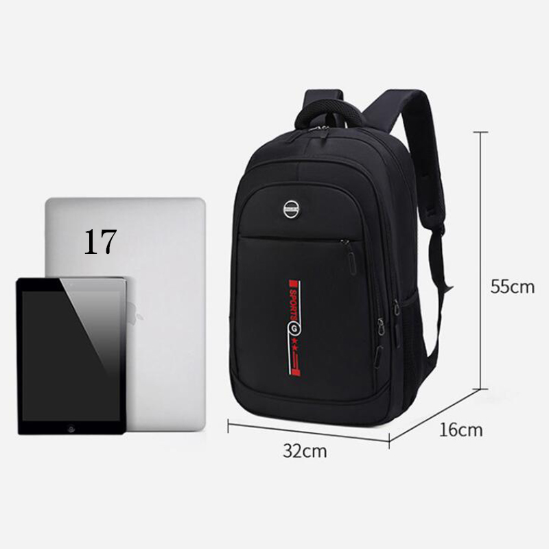 Large Capacity Men's Backpack Bags University Student School Backpack Men Black Nylon 2022 Casual College Style