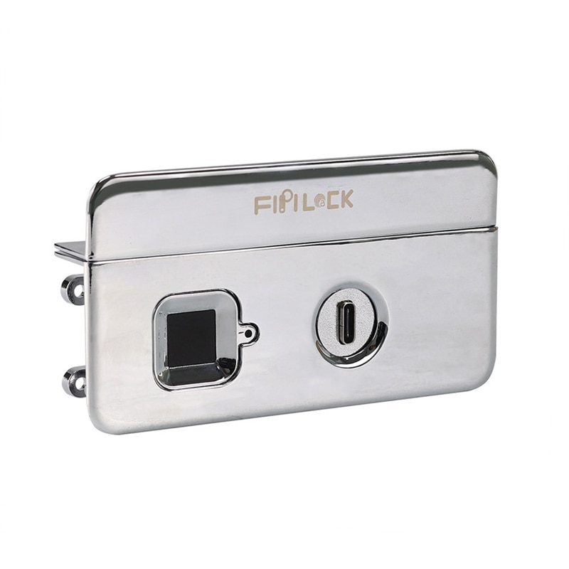 FIPILOCK Mini A prueba de polvo de huella digital de bloqueo inteligente antirrobo biométrico mochila con Cierre con llave candado de huella digital