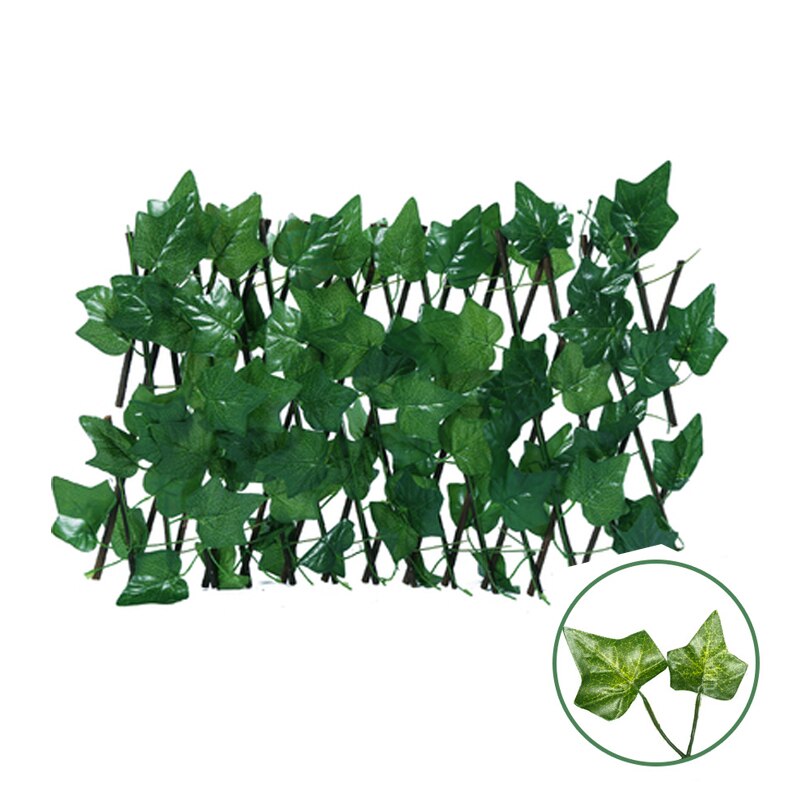 Kunstig hage gjerde uttrekkbar bakgård plante grønne vegger paneler dekor: Søtpotetblader