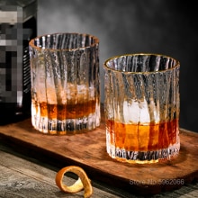 Japanse Hamer Boomschors Patroon Ouderwetse Glas Whisky Frosted Kristal Drank Glas Whisky Beker Bier Tumbler Wijnglas