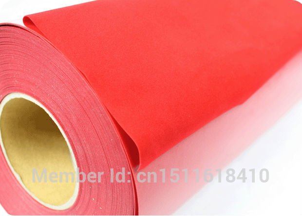 CDF-03 red color of Korea Heat Transfer Vinyl Transfer Film/Flock transfer film original Korea flock