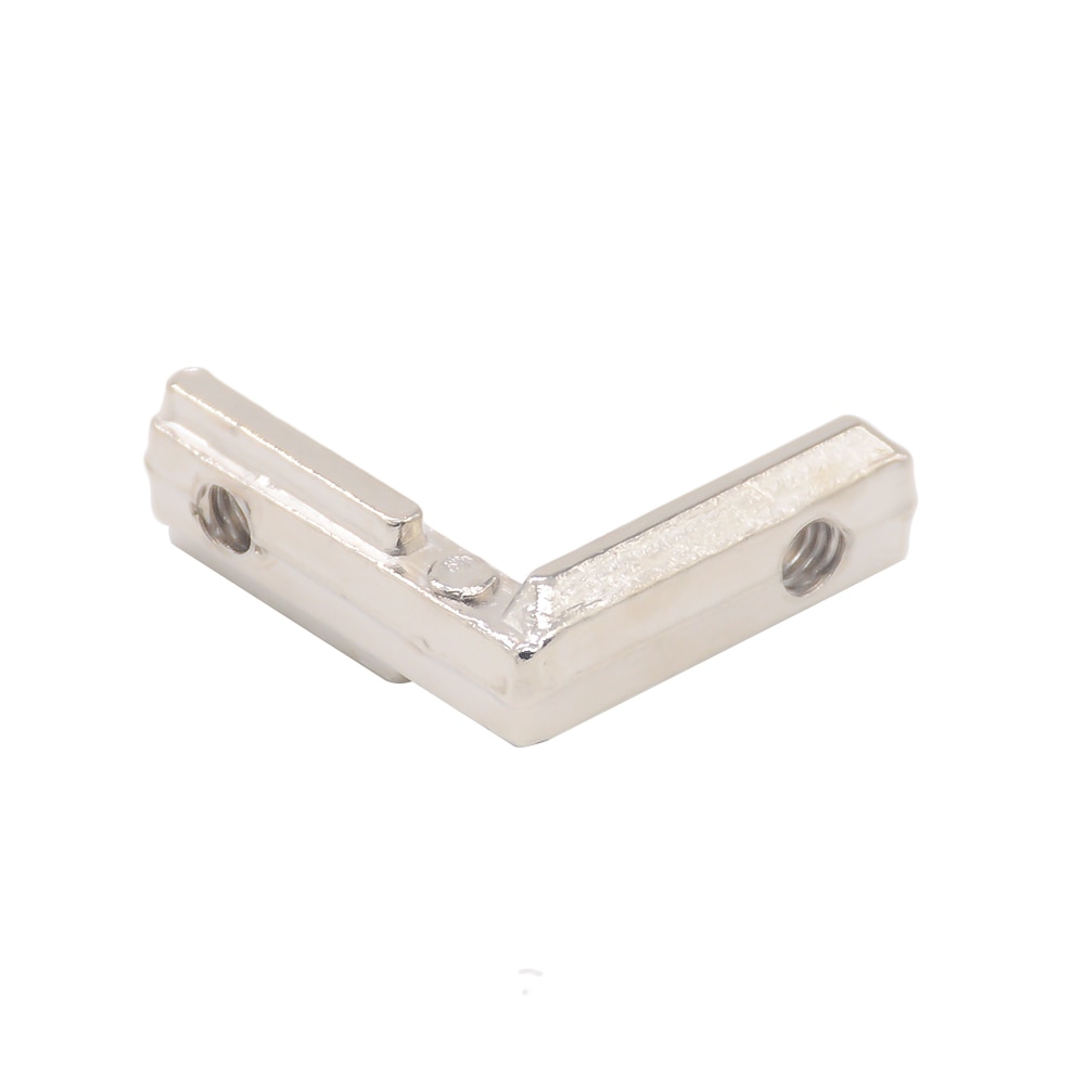 Hotsale T slot L type 90 Degree aluminum connector bracket fastener EU standard 20/30/40/45 series aluminum profile parts