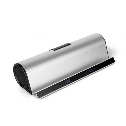 Draadloze Bluetooth Speakers Telefoon/Tablet Stand Houder Speaker Verbeteren Bass Stereo Kolom Hifi Muziek Model Draagbare Speaker: WHITE