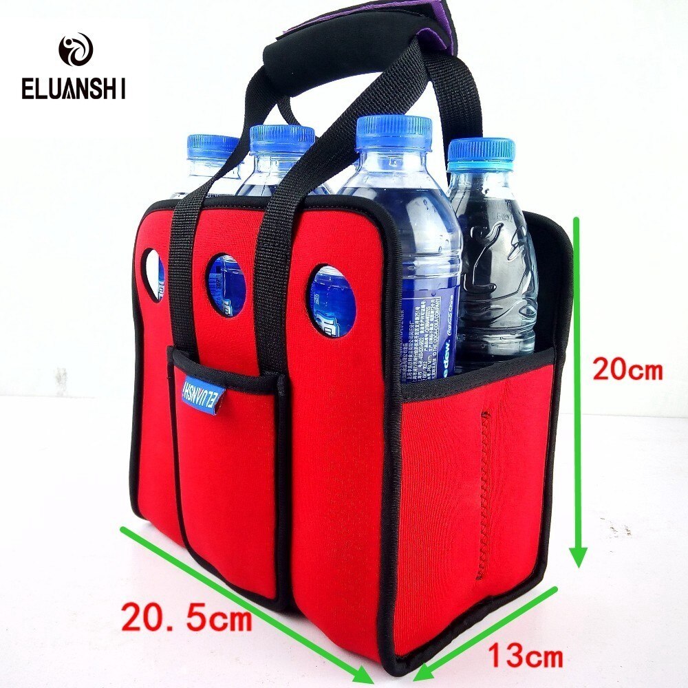 Neopren 6 können Kühler Bahre Rucksack picknick korb tasche einstellen Wein Kasten Kältemaschinen Gefrorene hochzeit Flasche PP draussen geschirr Bar mittagessen
