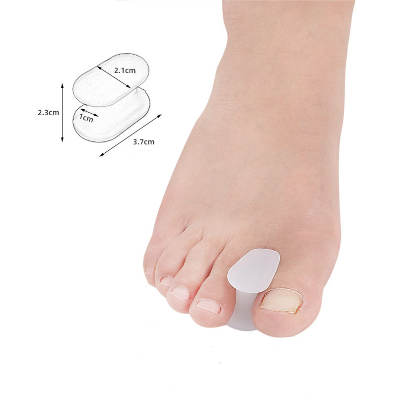 Pexmen 2/4/10Pcs Gel Toe Separator Hallux Valgus Bunion Corrector Straightener Soft Silicone Toe Protector Spacer Foot Care Tool: army green