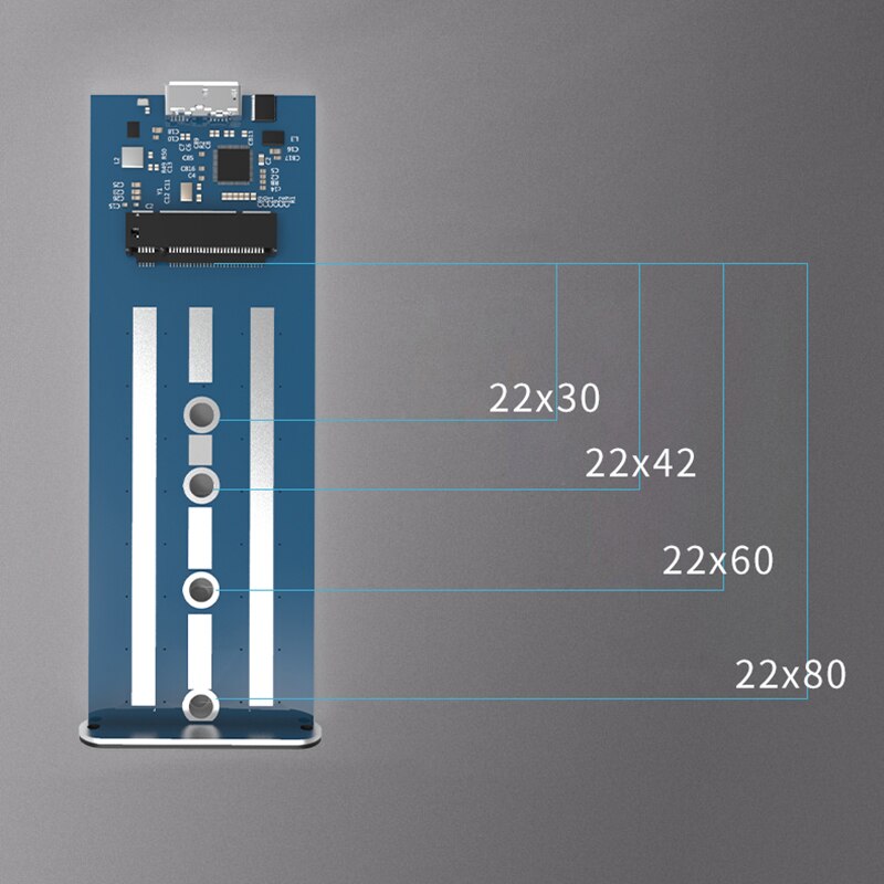 Blueendless 2242 2260 2280mm m.2 ngff (sata) ssd para usb 3.0 externo hd disco rígido gabinete de armazenamento caso adaptador suporte b ke