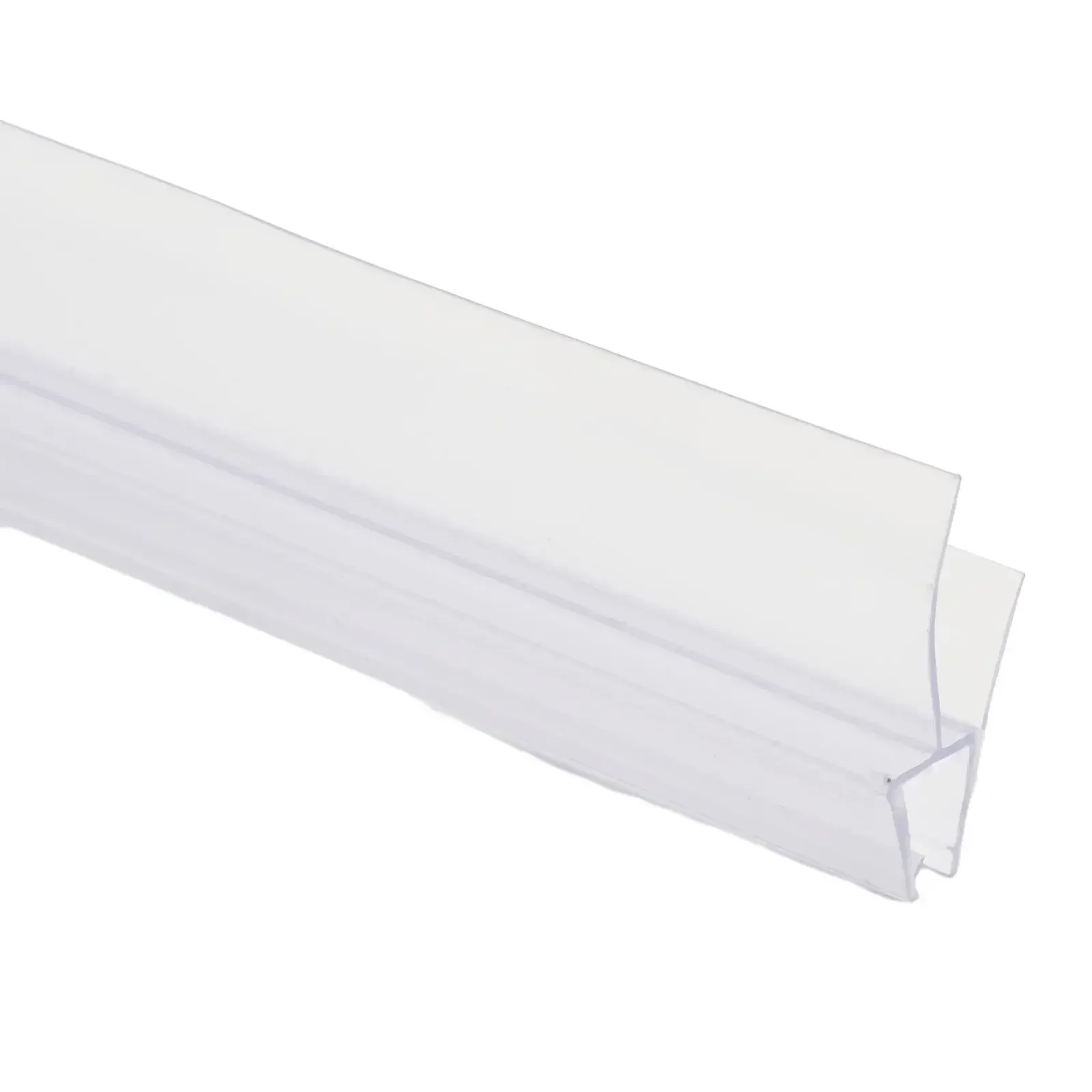Bande d'étanchéité pour écrans et portes de bain-douche, 50cm, 2 pièces, convient aux joints en verre de 4-6mm, bande d'étanchéité pour écran de douche, barre météo de salle de bains