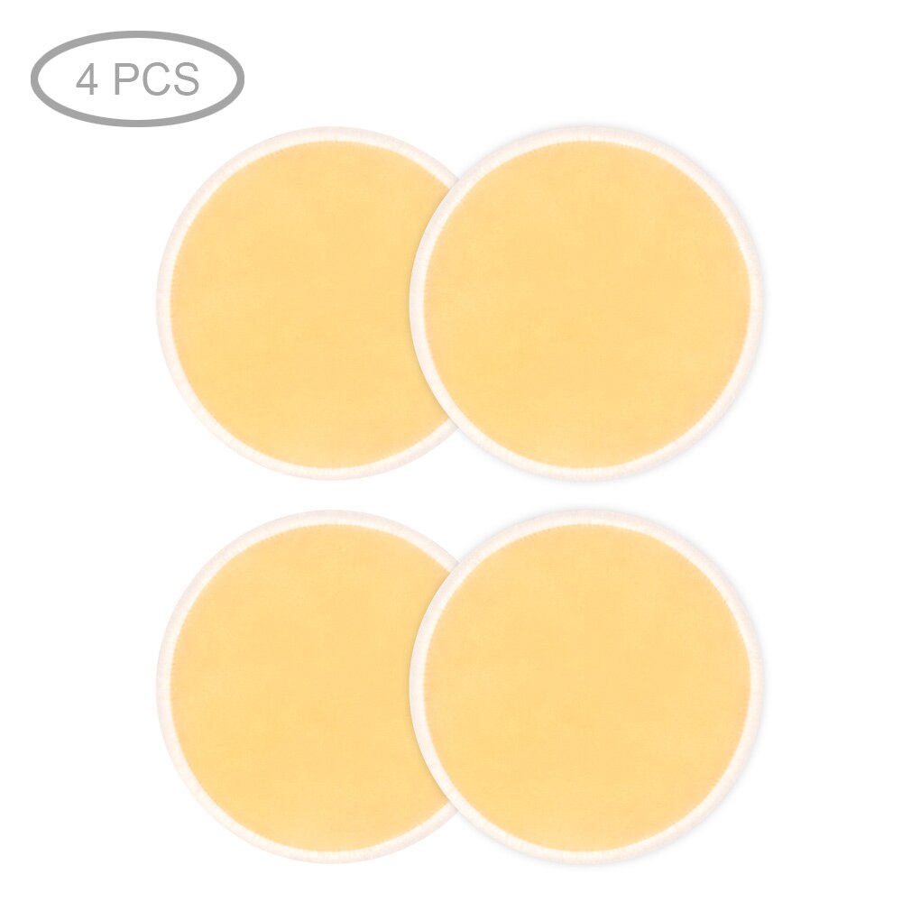 Make-Up Entferner Pads 4/8/10 stücke Waschbar Wiederverwendbare Reinigung Baumwolle Mikrofaser Make-Up Entferner Gesichts & Hautpflege Mit Wäsche Tasche: 4pcs Yellow