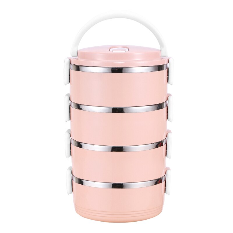 Multi-layer Lunch Box Simple Fine Craftsmanship Silicone Seal Good Sealing Function Silicone Plastic Wrap: 11 Four layer