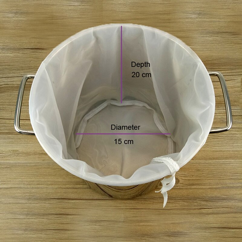 Sac filtrant pour brassage de bière à domicile, sac de brassage multi-tailles pour tous les grains, brassage de Malt, bouilli, moulu, paille: 02