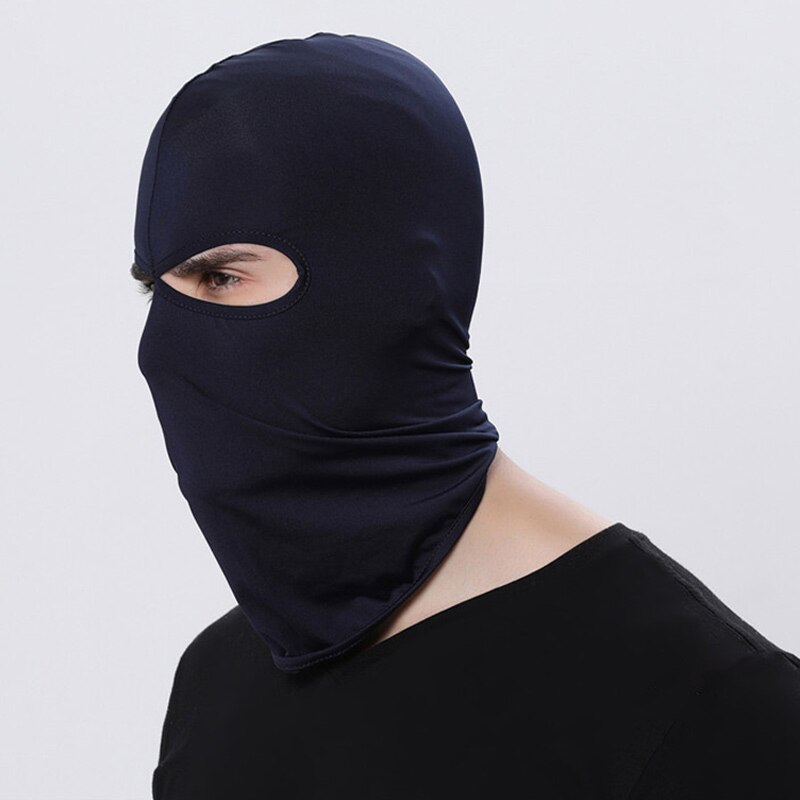 16 Color Balaclava for Men Hats Beanie Lycra Face Ski Mask Bonnets for Women Nurse Cap for Men Outdoor Sun Protection Hood MZ100: Navy Blue