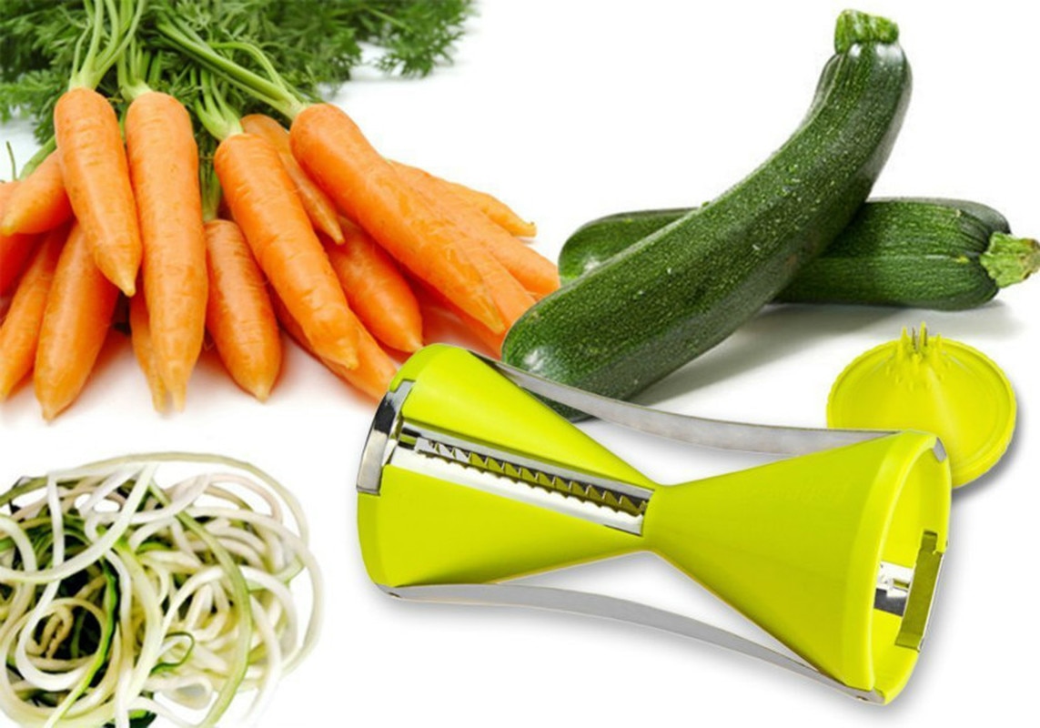 Plantaardige Spiralizer Rasp Plantaardige Spiral Slicer Cutter voor Wortel Komkommer Courgette Kitchen Tools Koken Gadgets