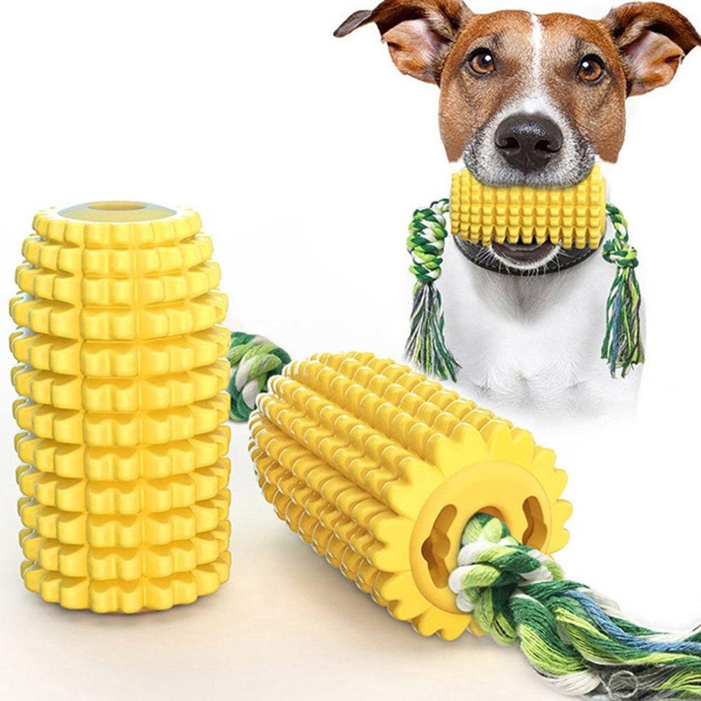 Pet Supplies Dog Toy Corn Molar Stick Resistant Toothbrush Dog Bite Toy With Rope Pet Dog Chewing Toy