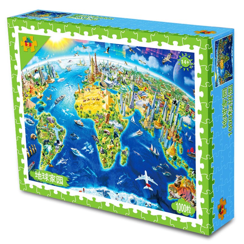 1000 Pcs/set DIY Landscape Paper Puzzle Children Toys Adults Collection Jigsaw Puzzle Students DIY Home Decoration