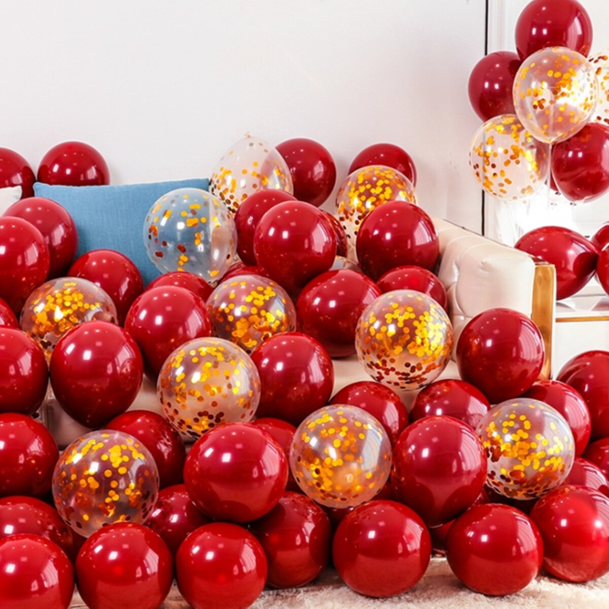 40/20Stck 10 zoll Granatapfel verrotten Konfetti Latex Luftballons Hochzeit Globos Geburtstag Baby dusche Haus Neue jahr Party dekorationen