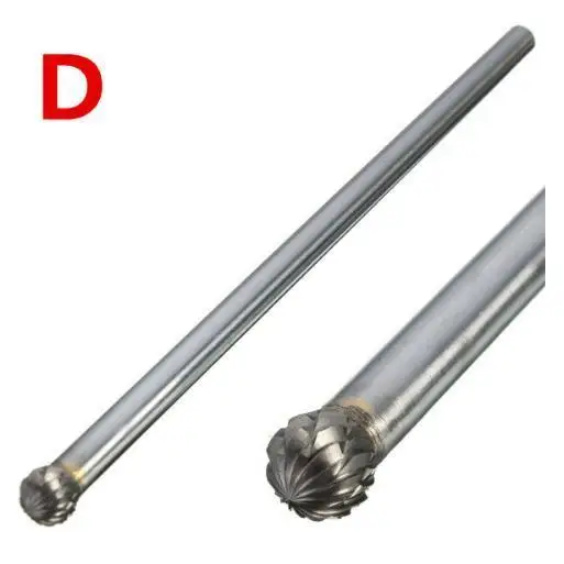 1pc 6mm Shank 150mm Long Carbide Rotary File Milling Cutter Rotary Burr Double Cut CNC Engraving Bit For Dremel Grinder Drill: PURPLE