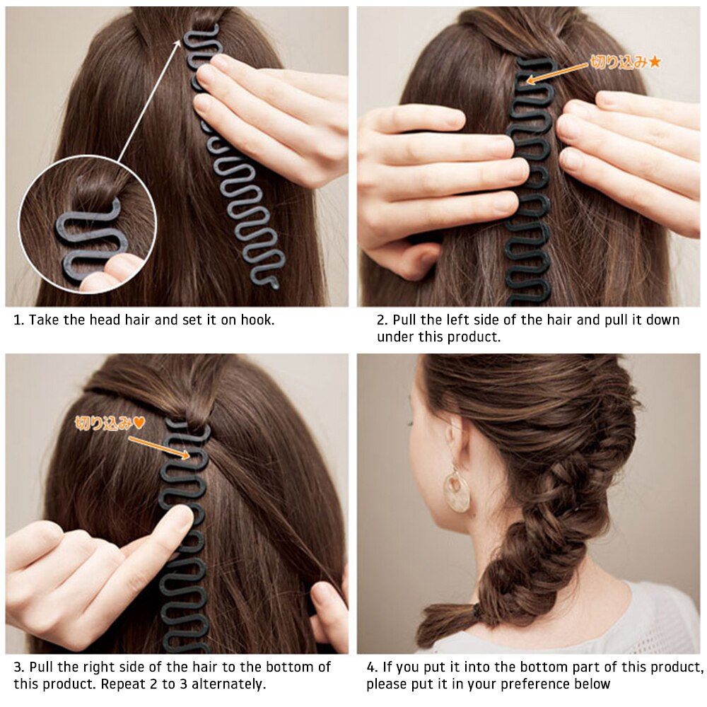 Haar Styling Tools Set Accessoires DIY Haar Accessoires Haar Modelling Tool Kit Magic Eenvoudige Snelle Spiraal Haar Vlecht