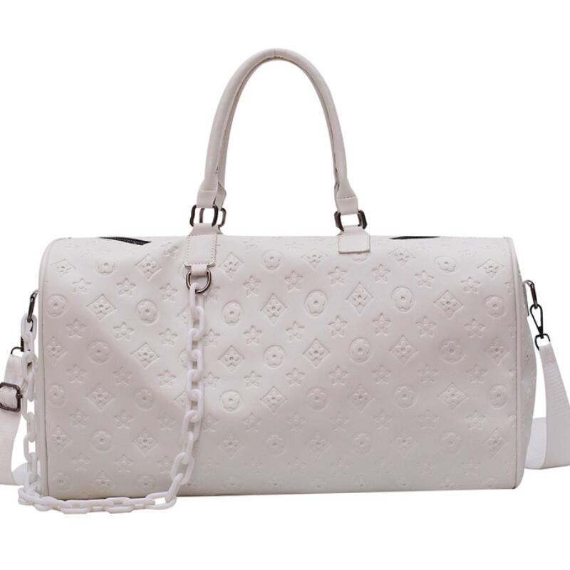 Femmes sac de voyage en cuir bagages sacs voyage noir bagages grande capacité sac à main offre spéciale hommes voyage sacs à bandoulière en plein air: 07