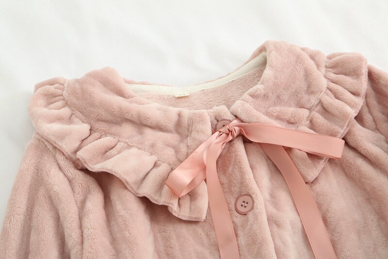 Womens Pajamas Maternity Sleep Pregnancy Clothes Autumn Winter Flannel Pregnant Pijama Breastfeeding Sleepwear