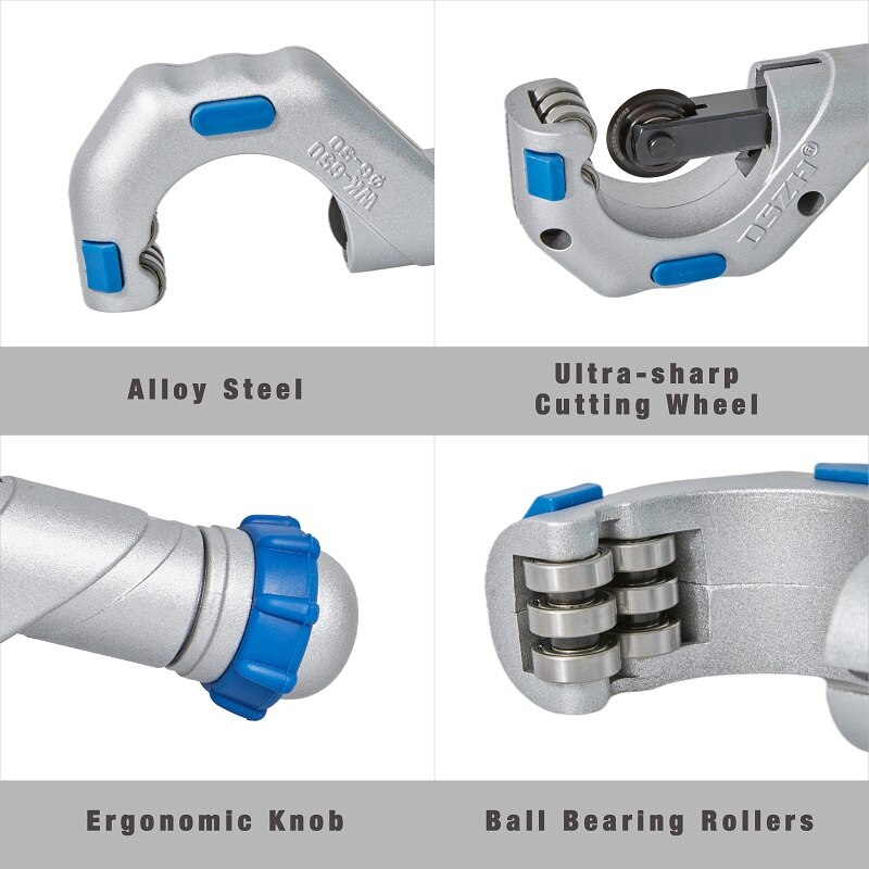 DSZH WK-532 WK-650 Pipe Cutter 4-32/5-50mm Roller Type Tube Cutter For Stainless Steel Aluminum Copper Tube Hand Tools