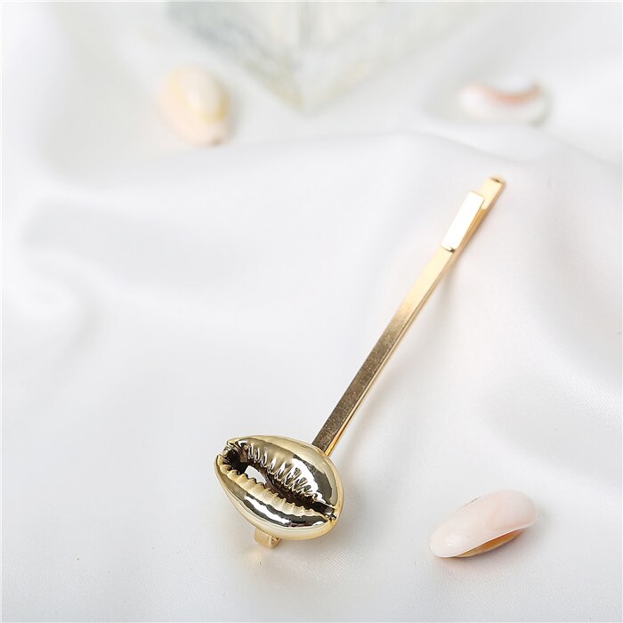Boheemse echte schelpen, kauri schelp haarspelden, parel haarspeldjes voor vrouwen, meisjes, schelp haaraccessoires voor bruiloften: Ov050084