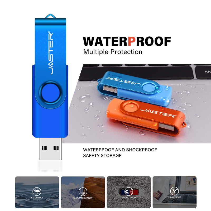 USB 3.0 USB Flash Drive 128GB Rotatable Pen Drive 64G Wedding Memory Stick 32G 16G Free Chain Pendrive 8G Silver USB Stick