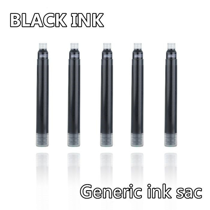 30 STKS Jinhao Internationale Size Pen Cartridge om Fit Vulpennen, zwart,