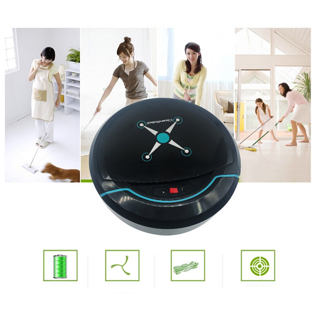Automatic Self Navigated Rechargeable Smart Robot Vacuum Floor Cleaner Auto Sweeper Edge Clean Large Sauction
