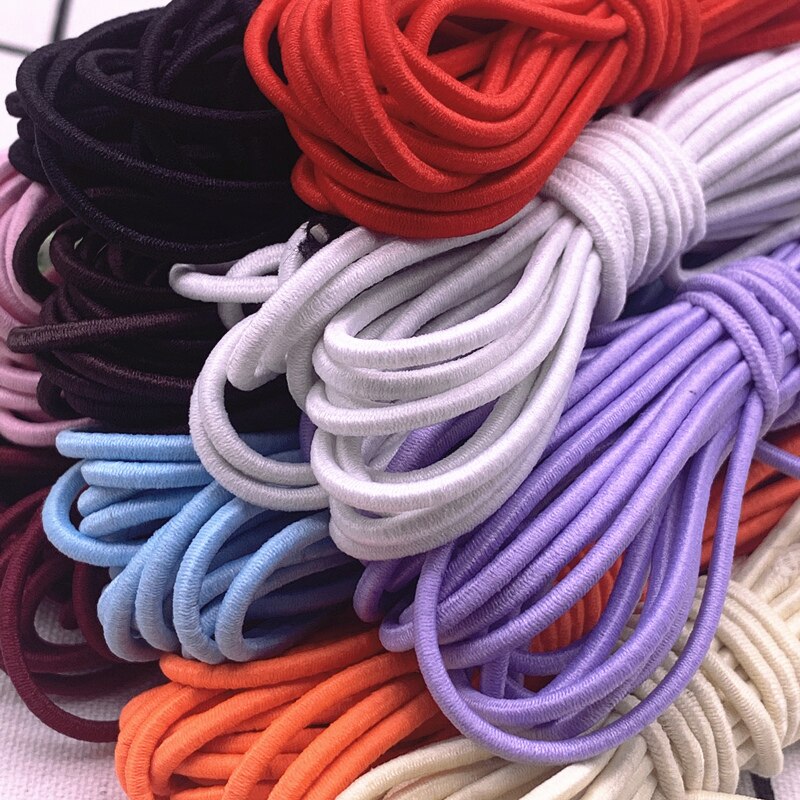 5 yards 2mm 2.5mm oranje hoge elastische ronde elastische band rubberen band elastisch koord voor het maken van sieraden diy accessoires